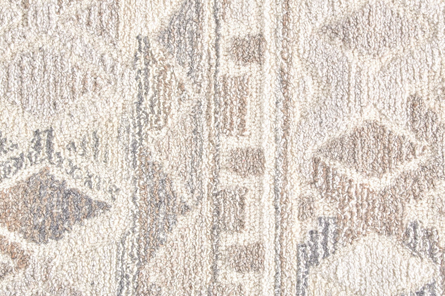 Asher Gradient Distressed Diamond Wool Rug