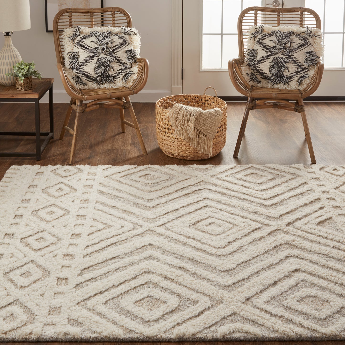 Anica Moroccan Wool w/Diamonds Rug