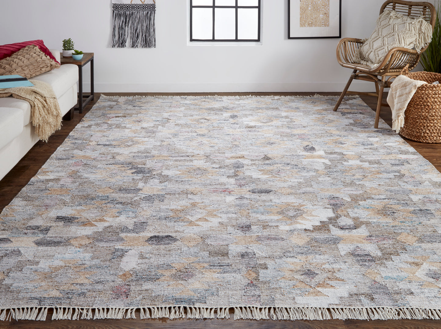 Beckett Eco Moroccan Ornamental Mosaic Rug