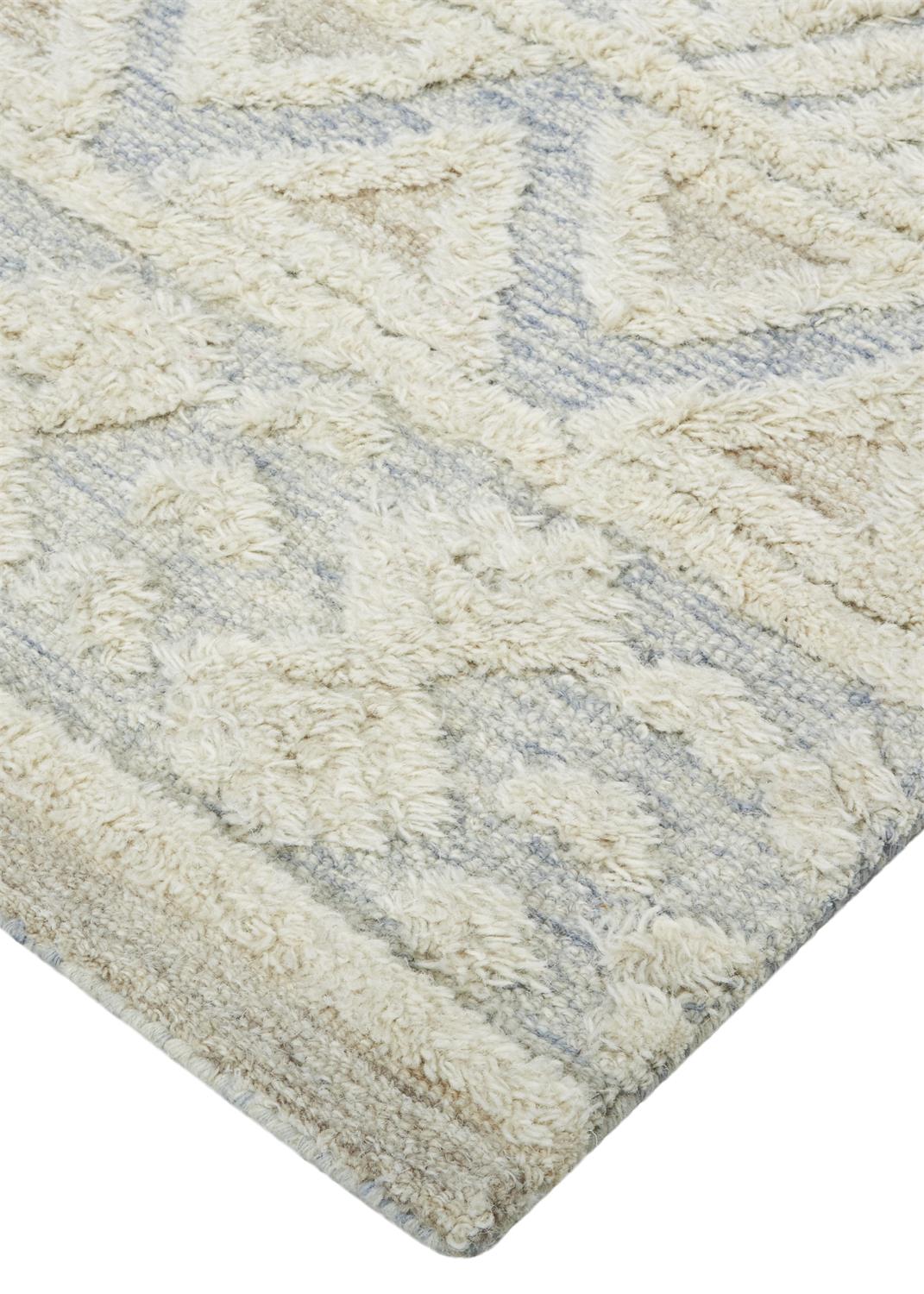 Anica Moroccan Chevorn Wool Tufted Rug