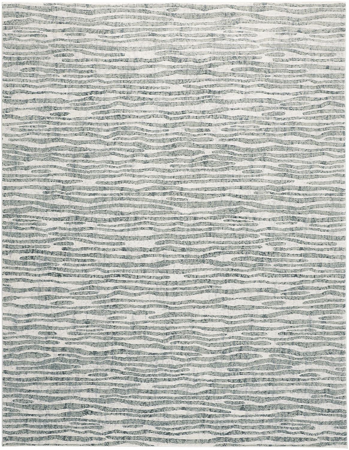 Atwell Contemporary Abstract Rug, Gray/Iceberg Green, 5ft-3in x 7ft-6in Area Rug