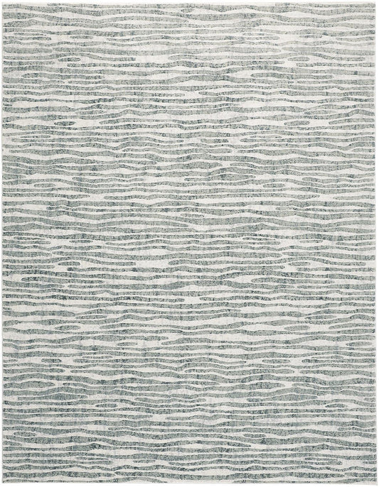 Atwell Contemporary Abstract Rug, Gray/Iceberg Green, 5ft-3in x 7ft-6in Area Rug