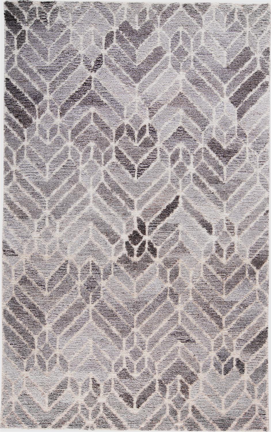 Asher Geometric Tufted Wool Rug, Opal Gray/Warm Gray, 2ft x 3ft Accent Rug