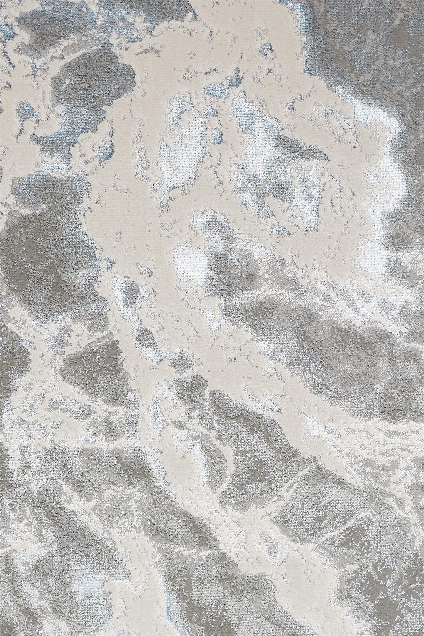Azure Modern Metallic Marble Area Rug