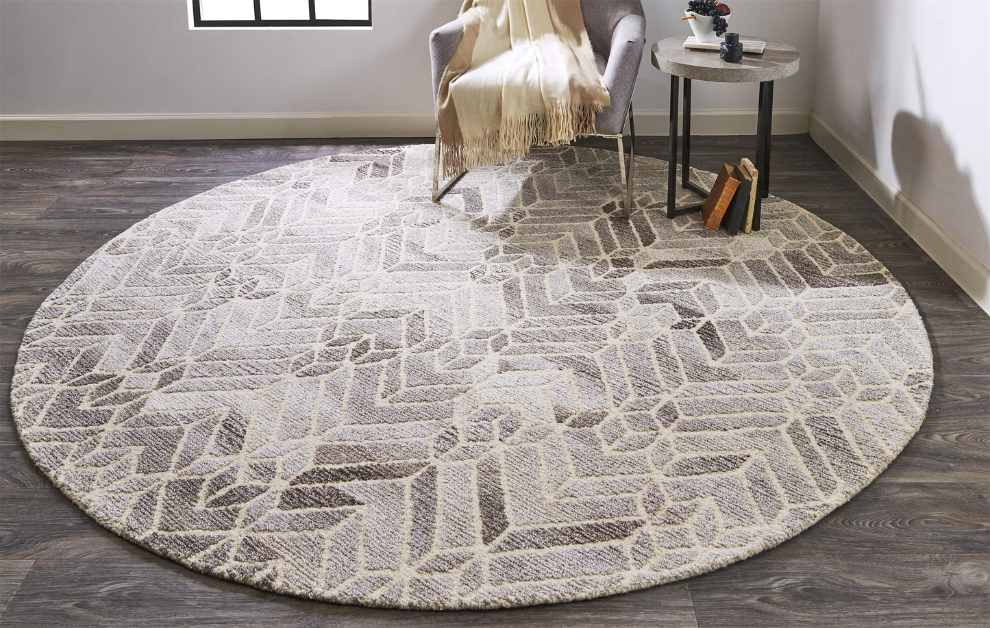 Asher Geometric Tufted Wool Rug