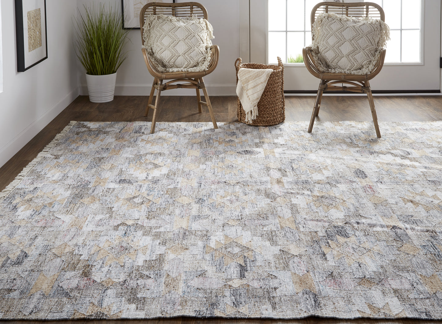 Beckett Eco Moroccan Ornamental Mosaic Rug