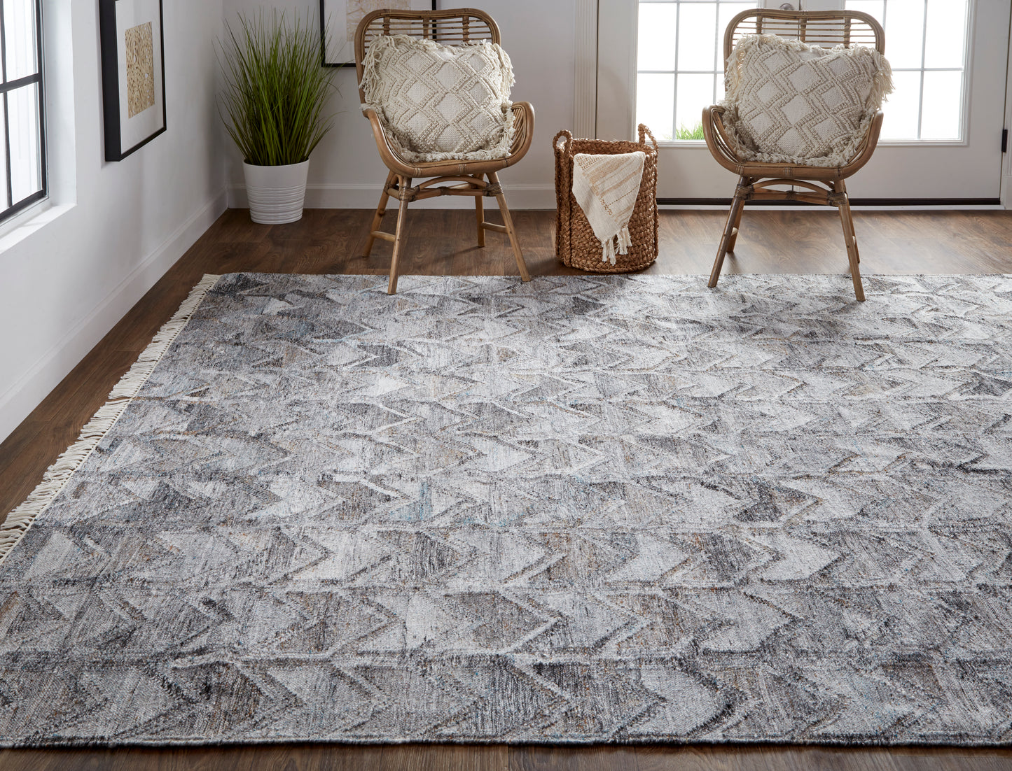 Beckett Eco-Friendly Moroccan Chevron Rug