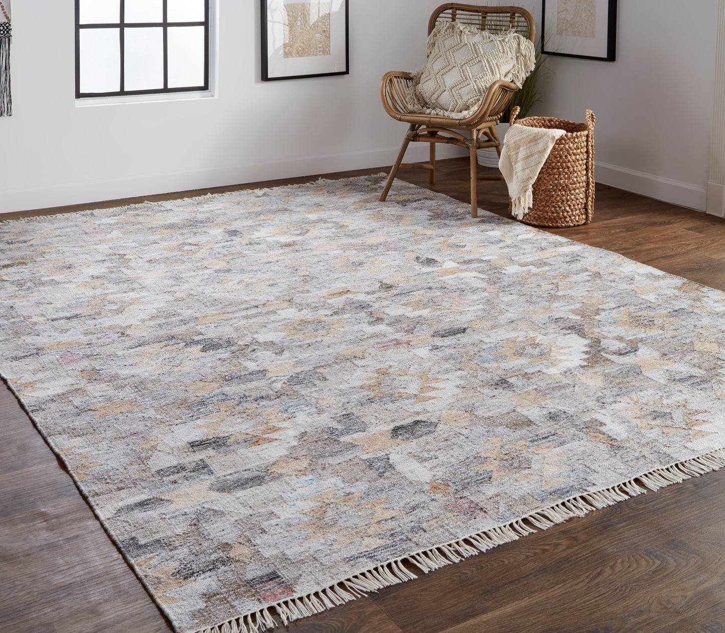 Beckett Eco Moroccan Ornamental Mosaic Rug
