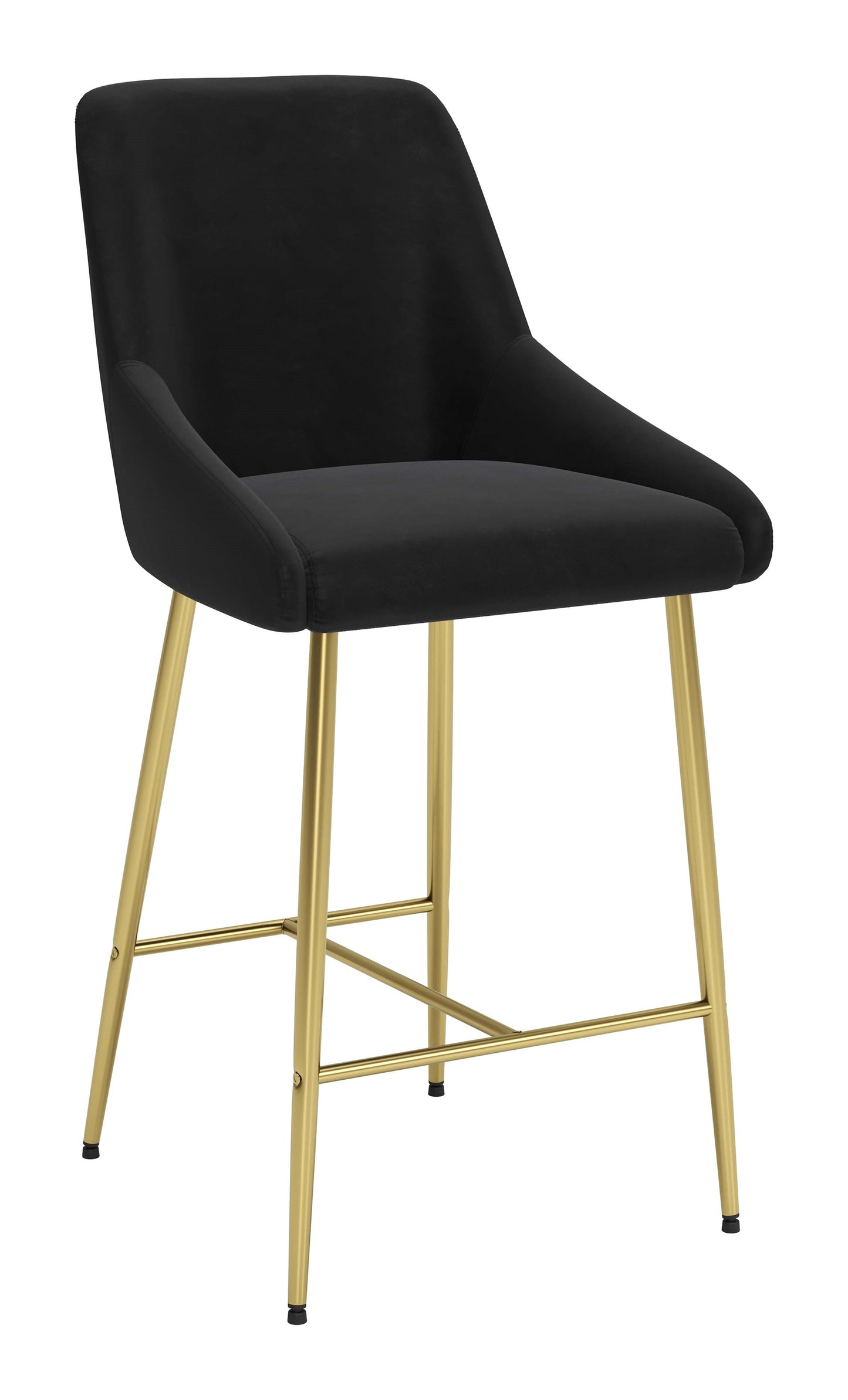 Madelaine Counter Stool Black & Gold