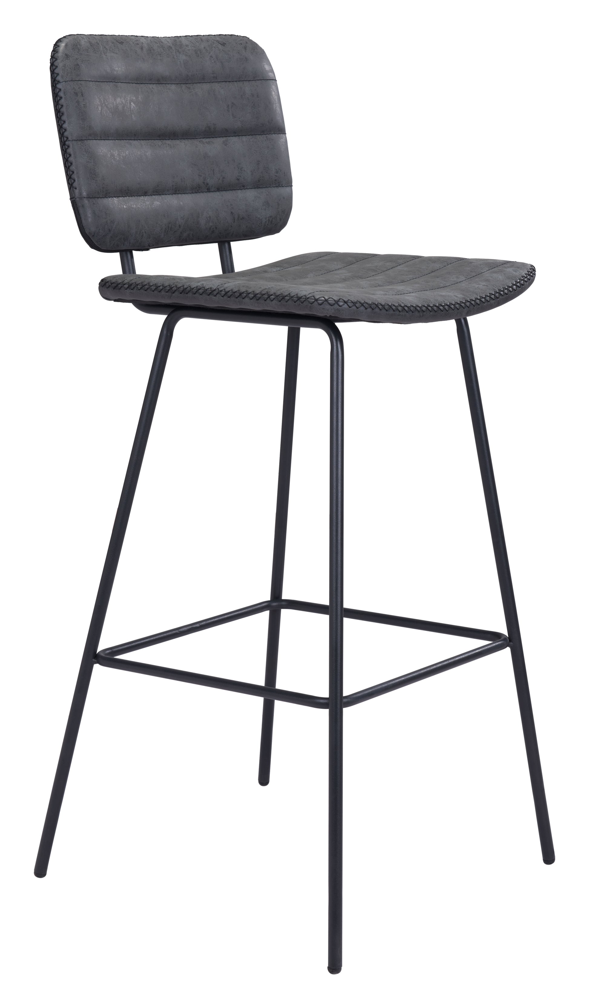 Boston Barstool (Set of 2) Vintage Black