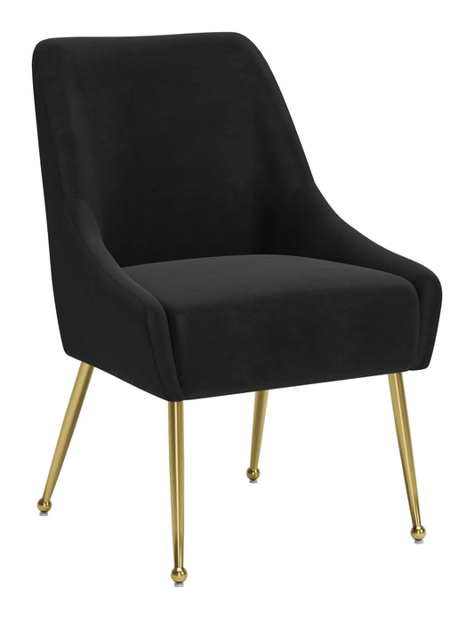 Maxine Dining Chair Black & Gold
