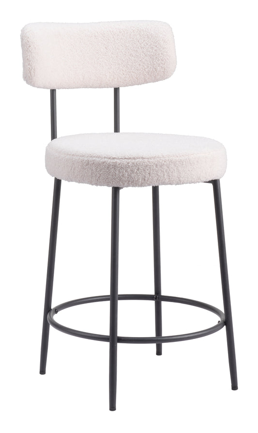 Blanca Counter Stool (Set of 2) Ivory