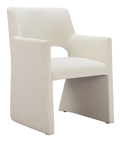 Minet Dining Chair Linen White