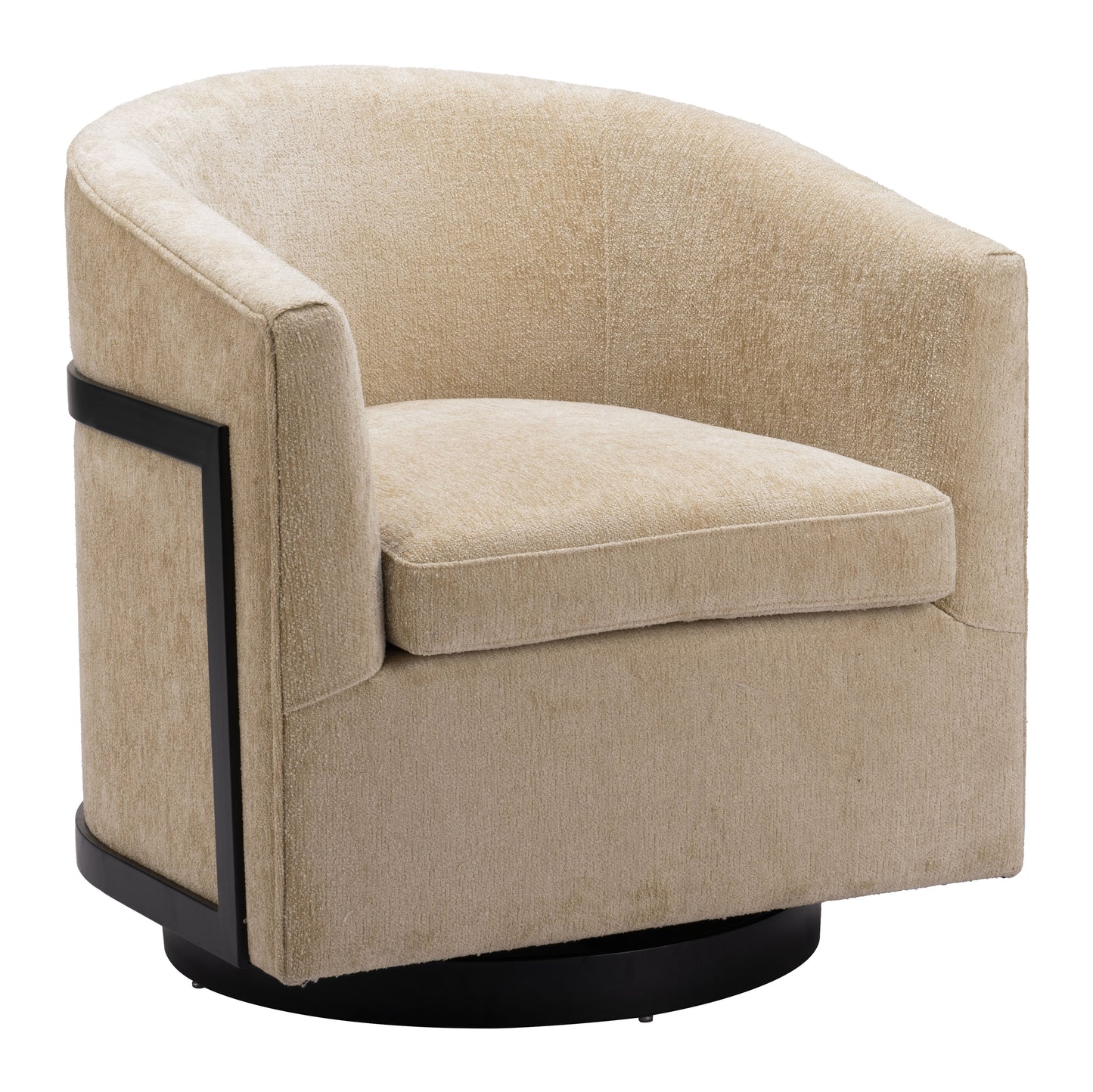 Hanko Swivel Chair Golden Beige