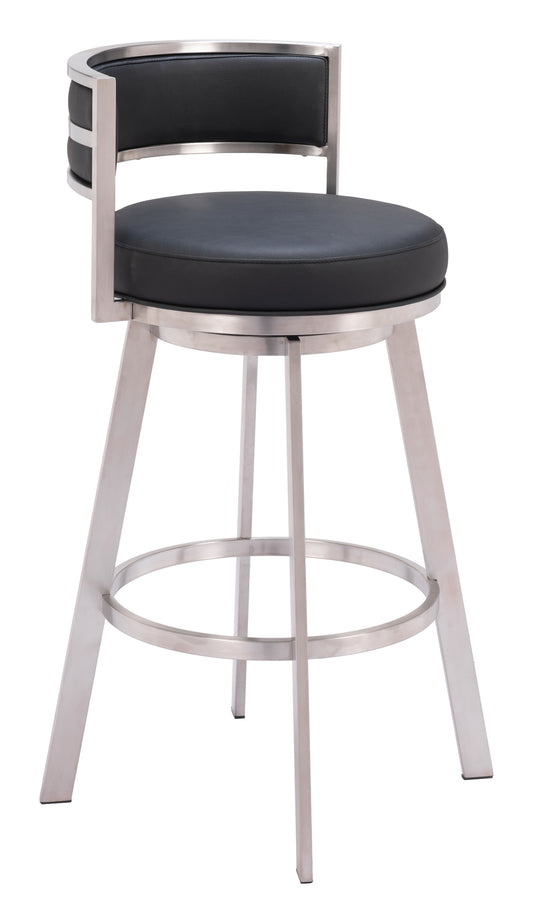 Gimsby Swivel Barstool Black