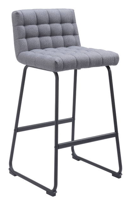 Pago Barstool (Set of 2) Gray