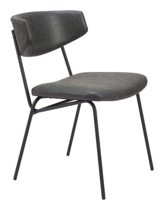 Charon Dining Chair (Set of 2) Vintage Black