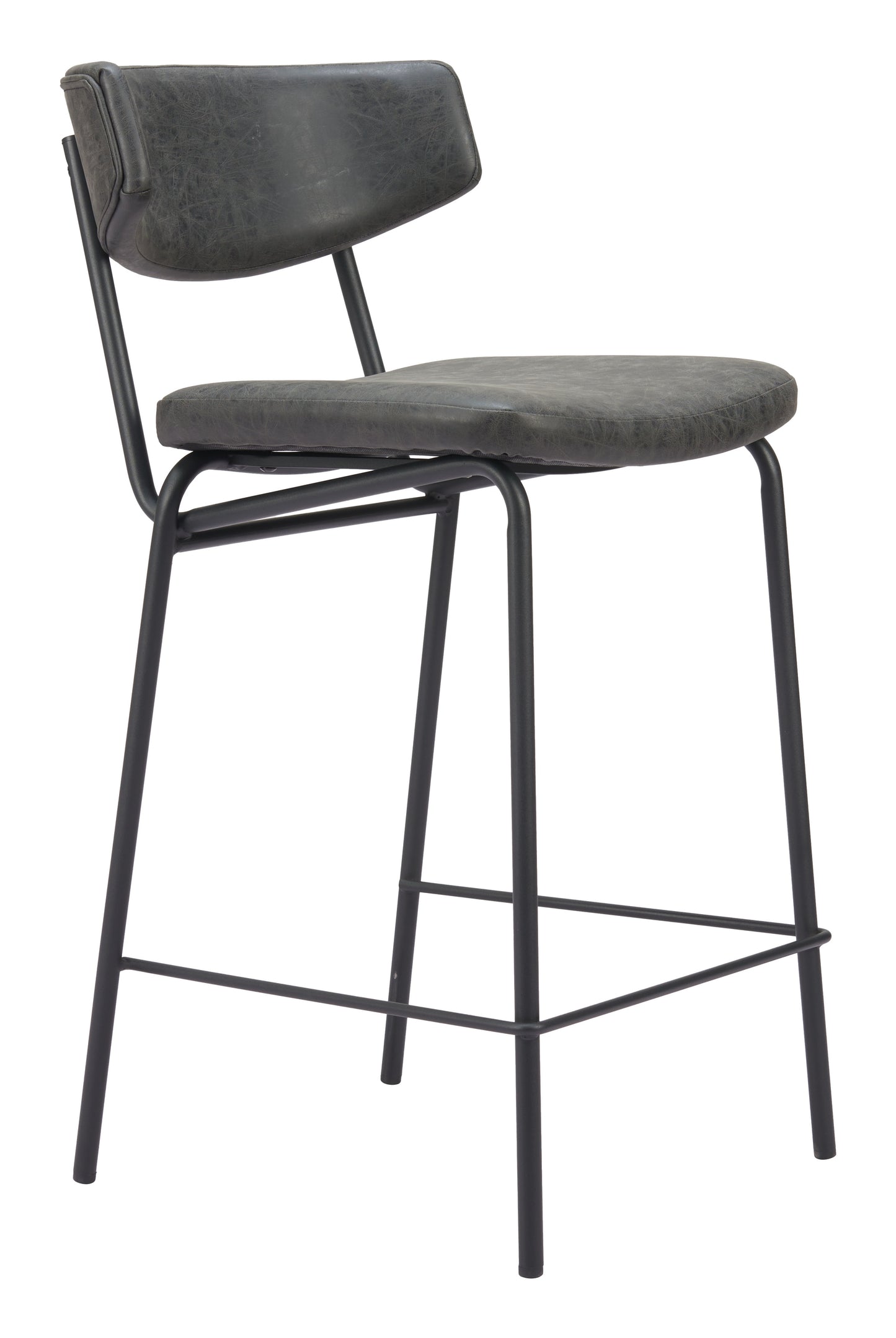 Charon Counter Stool (Set of 2) Vintage Black