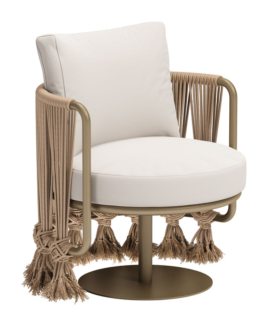 Uzel Accent Chair White