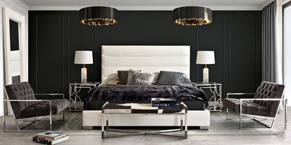 Bardot Channel Tufted Queen Bed