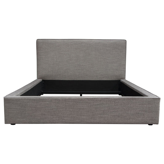 Cloud 43" Low Profile Eastern King Bed in Grey Fabric by Diamond Sofa