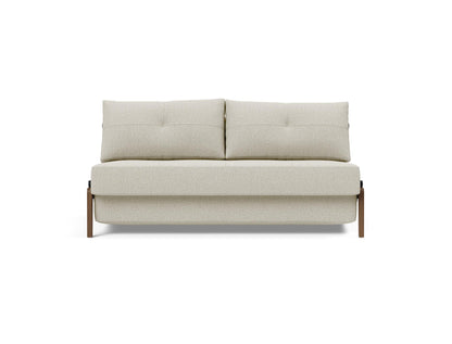Cubed Sofa - Queen size, with Dark Wood Legs