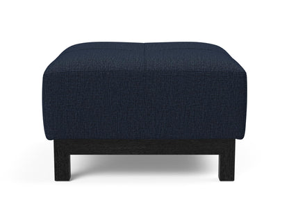 Deluxe Excess Ottoman with Black Wood Legs