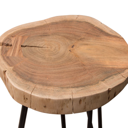 Joss Natural Acacia One of a Kind Live Edge Accent Table