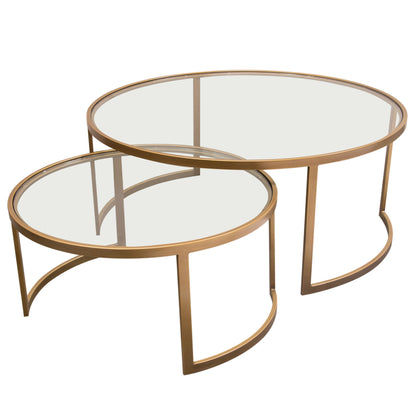 Lane Round Nesting Cocktail Tables - 2 Piece Set