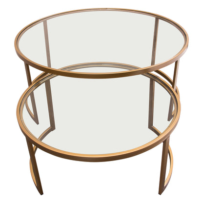 Lane Round Nesting Cocktail Tables - 2 Piece Set