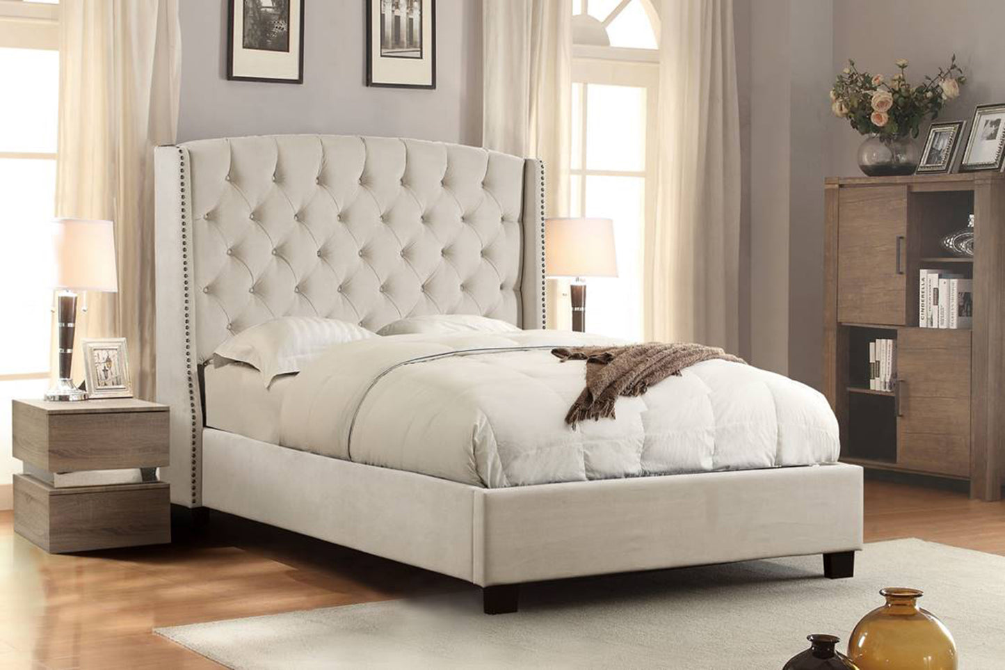 Majestic Eastern King Tufted Bed