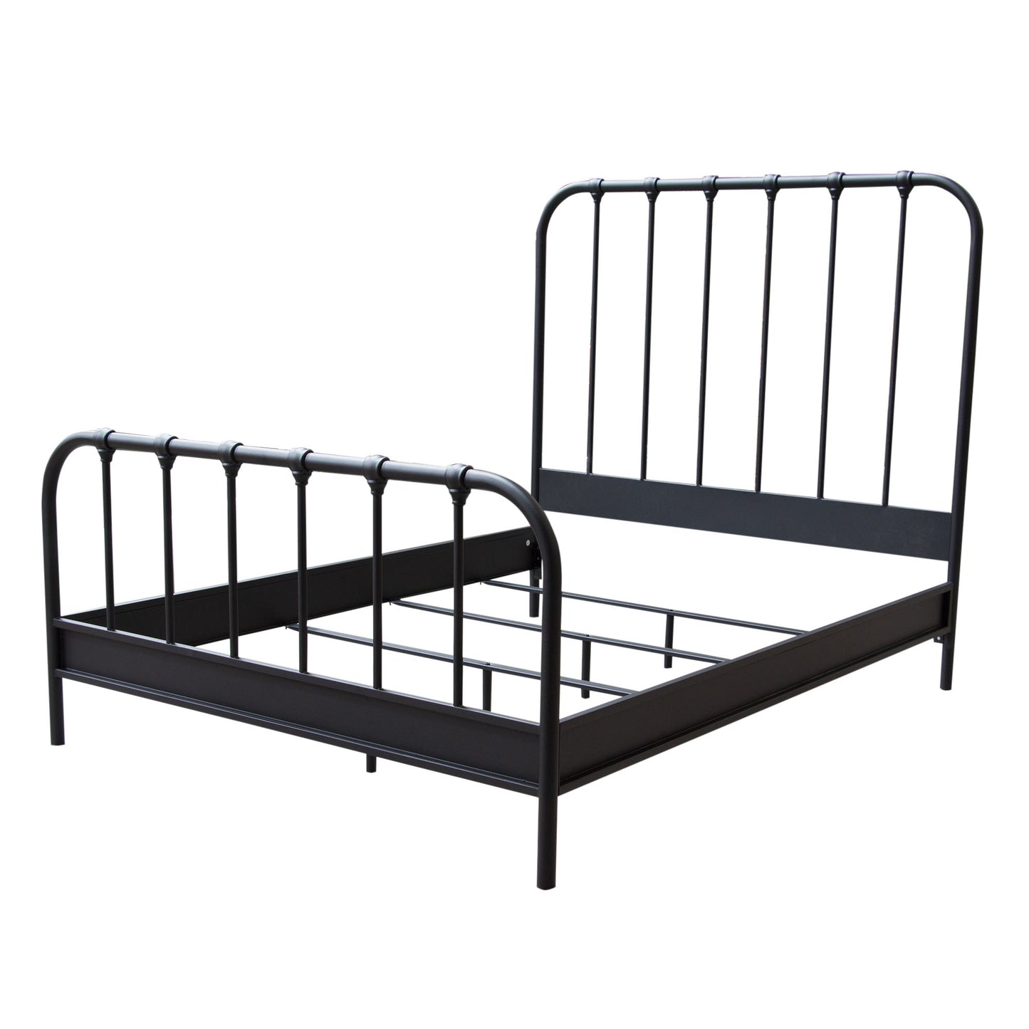 Mateo Rust Brown Powder Coat Metal Eastern King Bed