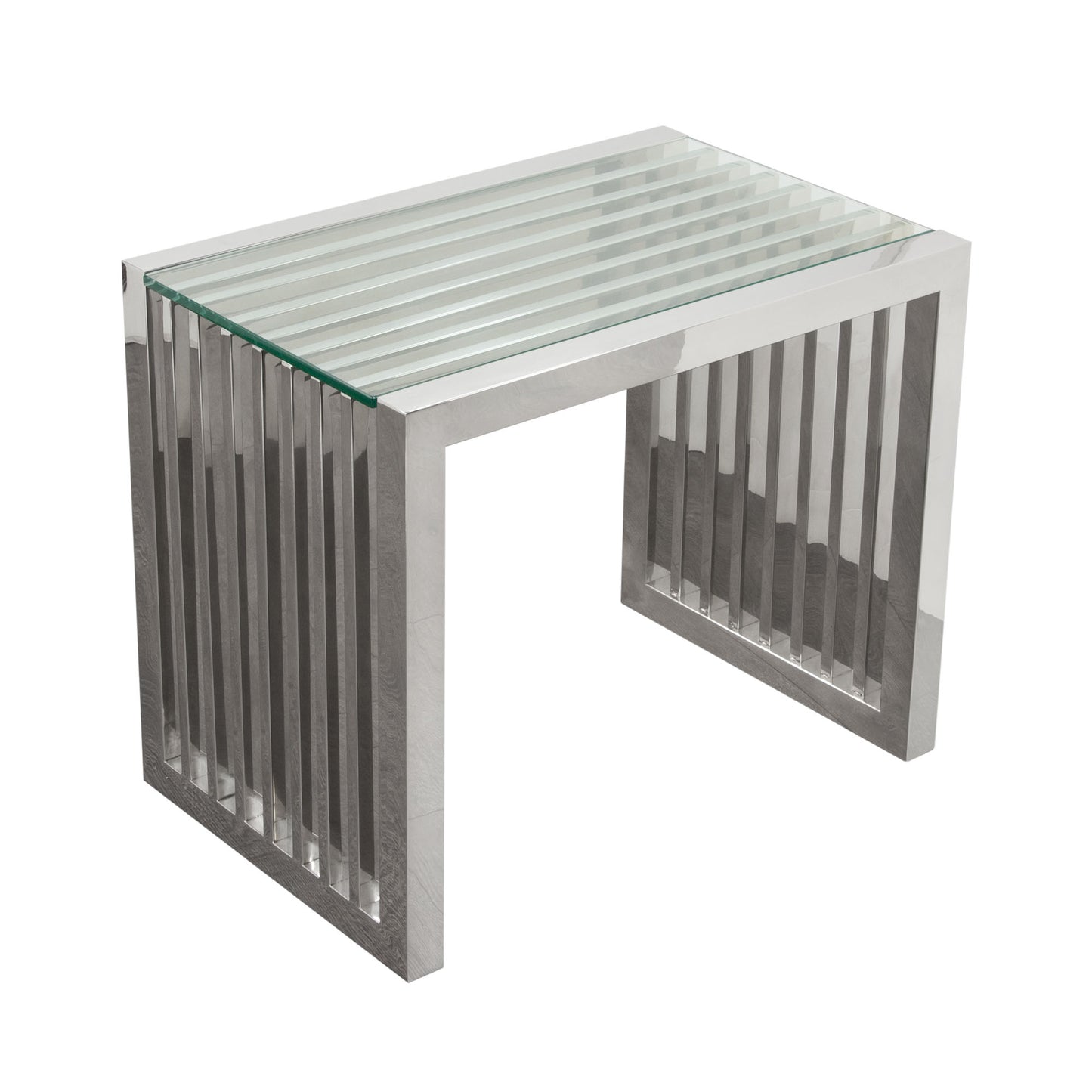 SOHO Rectangular Stainless Steel End Table