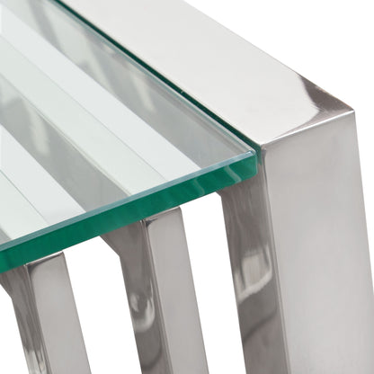 SOHO Rectangular Stainless Steel End Table