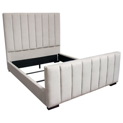 Venus Vertical Channel Tufted Eastern King Bed