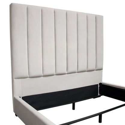 Venus Vertical Channel Tufted Eastern King Bed