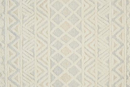 Anica Moroccan Chevorn Wool Tufted Rug