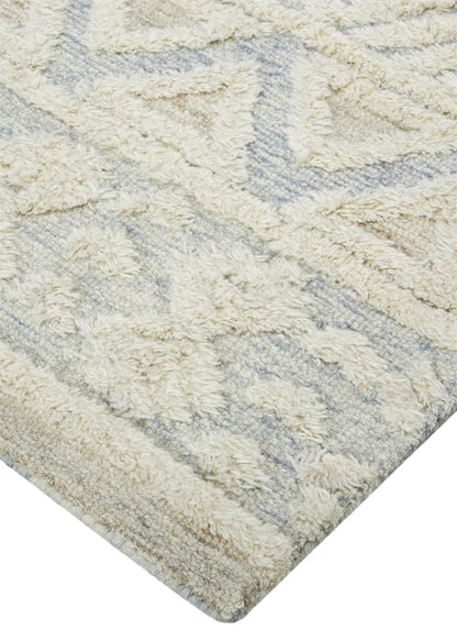 Anica Moroccan Chevorn Wool Tufted Rug