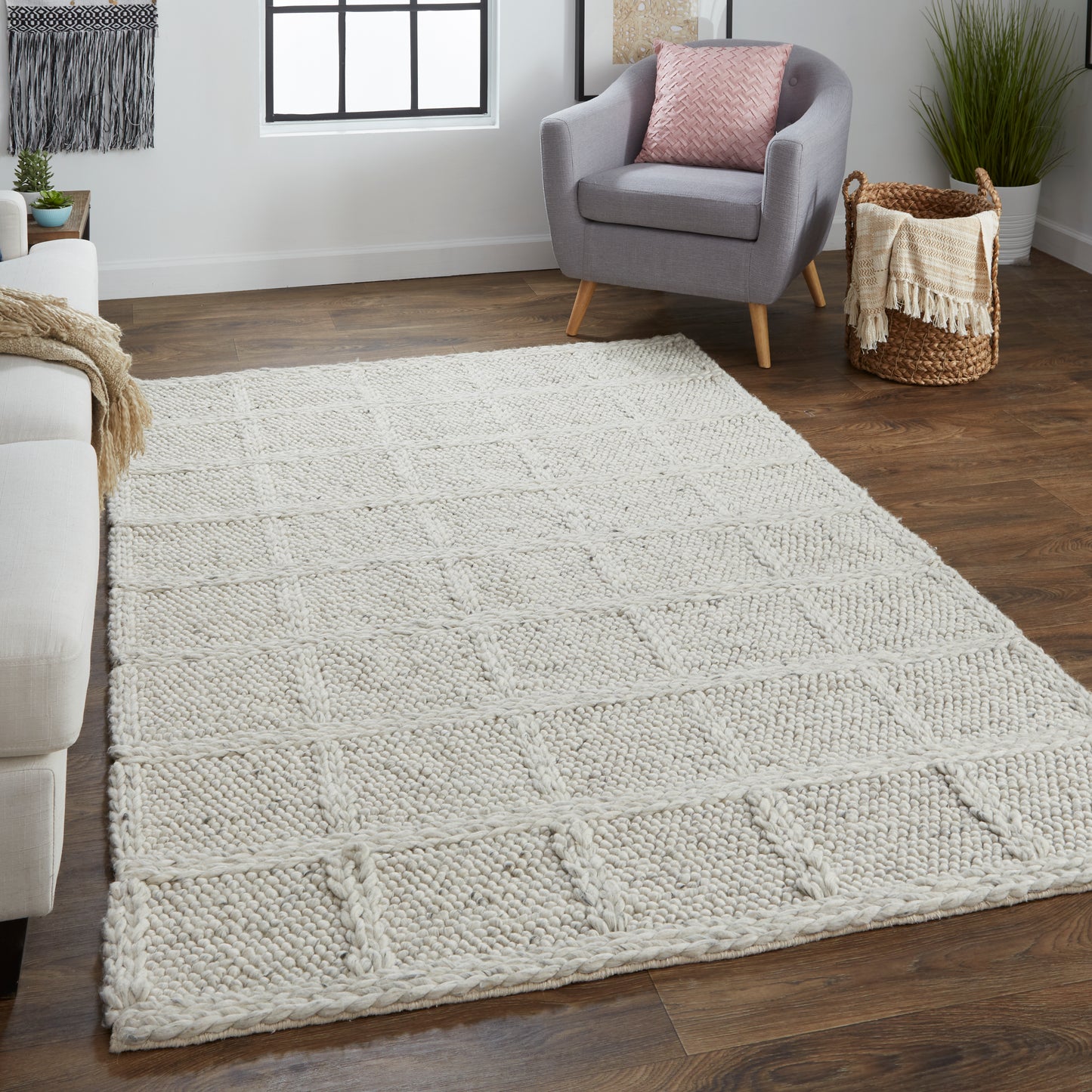 Berkeley Modern Eco-Friendly Crosshatch Rug